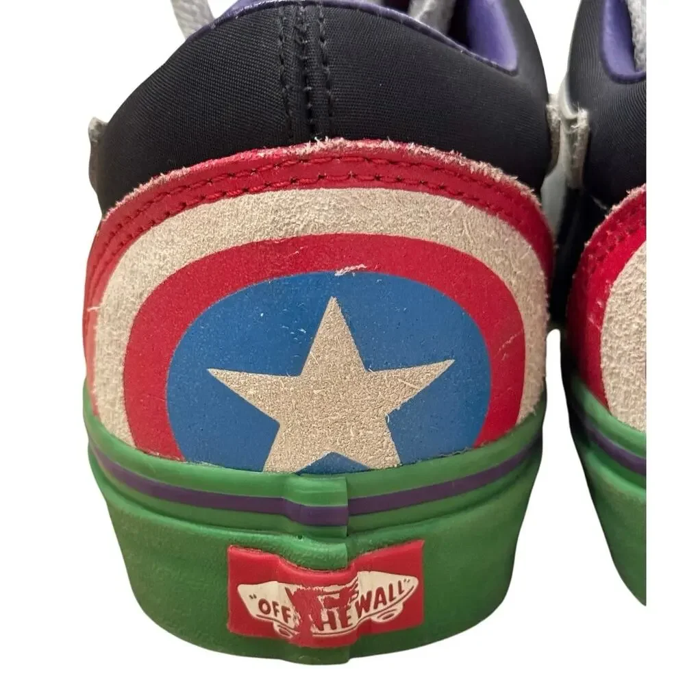 VANS x Marvel Vans Off The‎ Wall Old Skool Shoes - Avengers Size 7 M / 8.5 W
